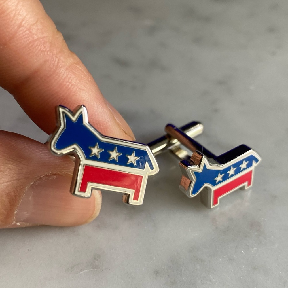 Democratic Party Stainless Steel cufflinks
